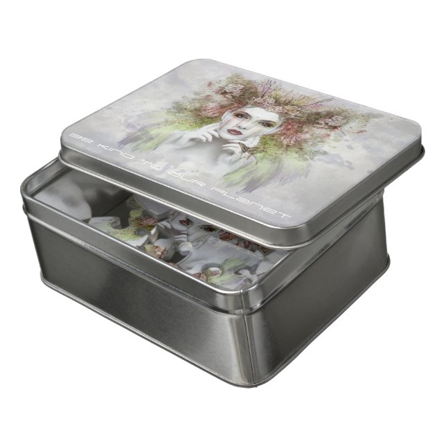 Be KIND to our Planet - Mother Earth Gaia Jigsaw Puzzle (Lid Open)