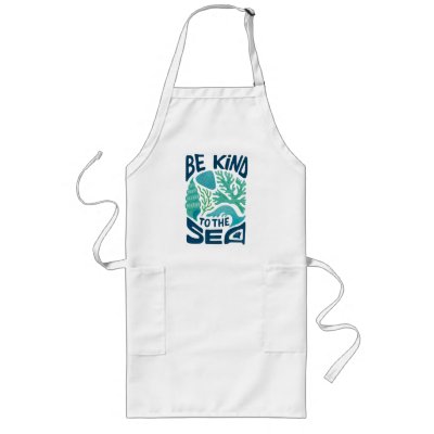 Be Kind to the Sea – Ocean Conservation Eco Design Long Apron
