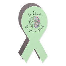 Be Kind To Your Mind Floral Brain Mental Health Car Magnet