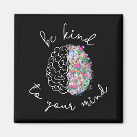 Be Kind To Your Mind Floral Brain Mental Health