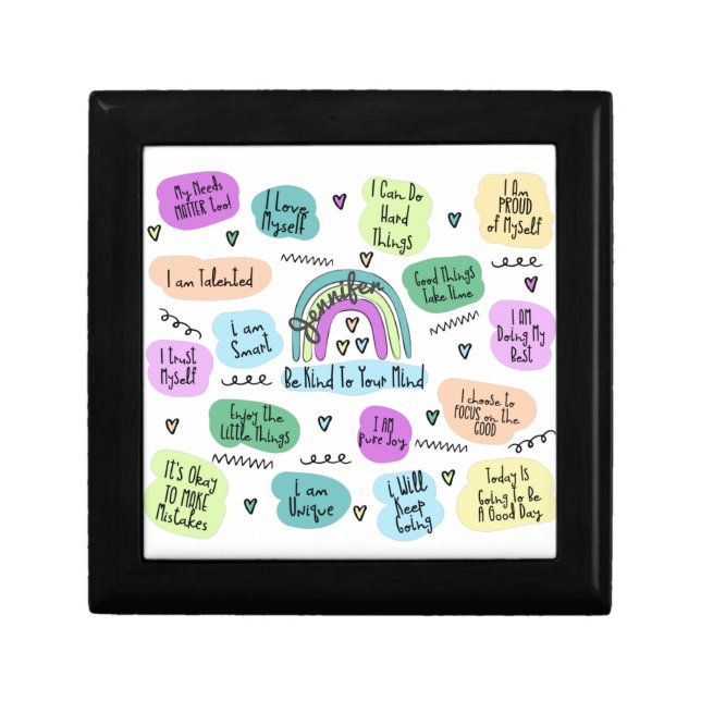 Be Kind to Your Mind Personalized Gift Box (Front)