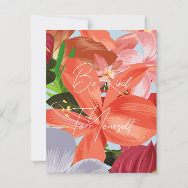 Be Kind To Yourself Flat Card (Front)
