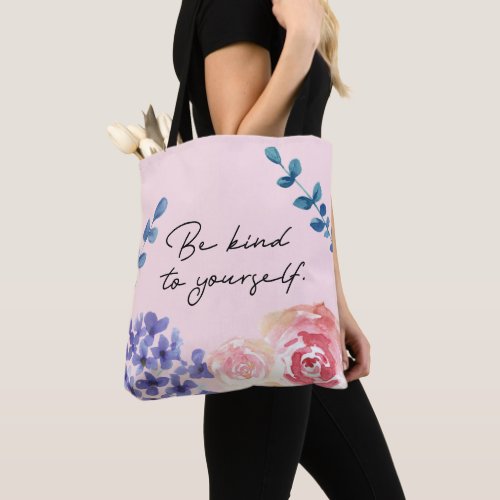 Be Kind to Yourself Inspirational Boho_Chic Tote