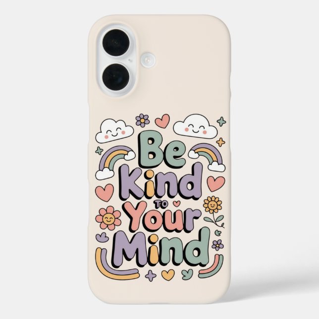 Be Kind to Yourself, Motivational, Inspirational Case-Mate iPhone Case (Back)