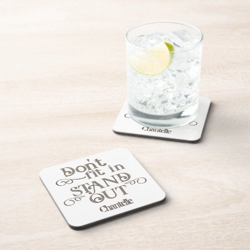 Be Kind to Yourself Self Love Motivational Quote Beverage Coaster