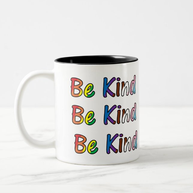 Be Kind Two-Tone Coffee Mug (Left)