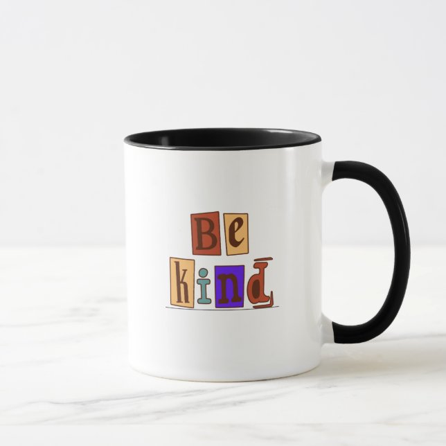 Be Kind Typography Mug (Right)