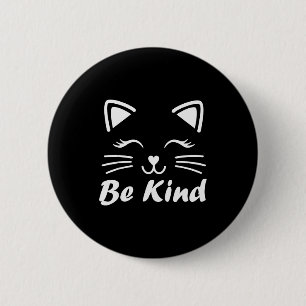 Be Kind Unity Day Cute Cat Anti Bullying Kindness Button