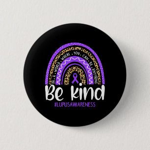 Be Kind  We Wear Purple Lupus Awareness Month Rain Button