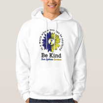 Be Kind World Down Syndrome Day Awareness Ribbon Hoodie