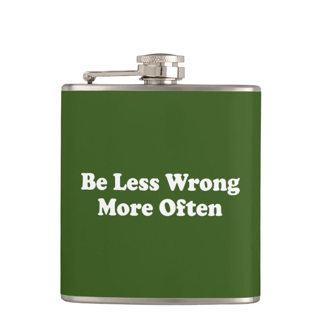 Be Less Wrong More Often Flask (Front)