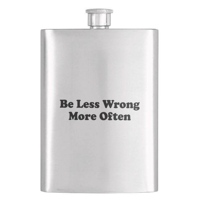 Be Less Wrong More Often Flask (Front)
