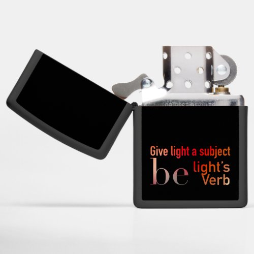 Be Lights Verb _ Edgy Black Lighter