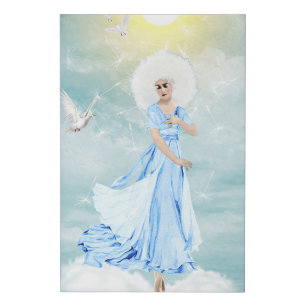 Be like a dandelion. faux canvas print