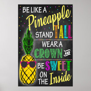 Be Like A Pineapple Printable Poster