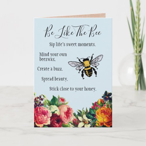 Be Like the Bee Greeting Card