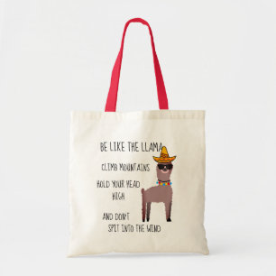 Be Like the Llama Tote Bag