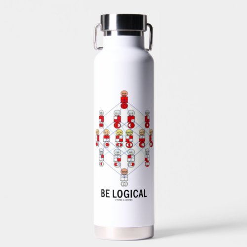 Be Logical Hasse Diagram Geek Humor Water Bottle