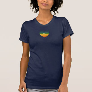 Be Love Retro Rainbow Striped Heart T-shirt