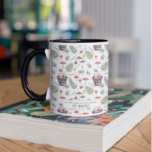 Be Magic Watercolor Mushroom Illustrations Mug