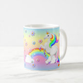 Be Magical Rainbow Unicorn Princess Sparkle Coffee Mug (Front Right)