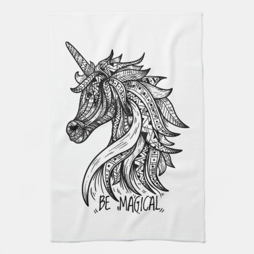 Be Magical Unicorn Kitchen Towel