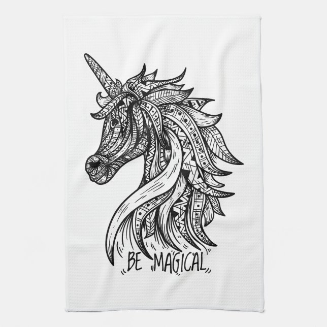 Be Magical Unicorn Kitchen Towel (Vertical)