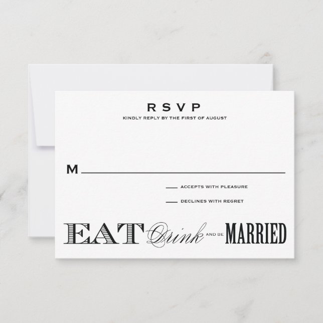 & BE MARRIED | RSVP 3.5 x 5 (Front)