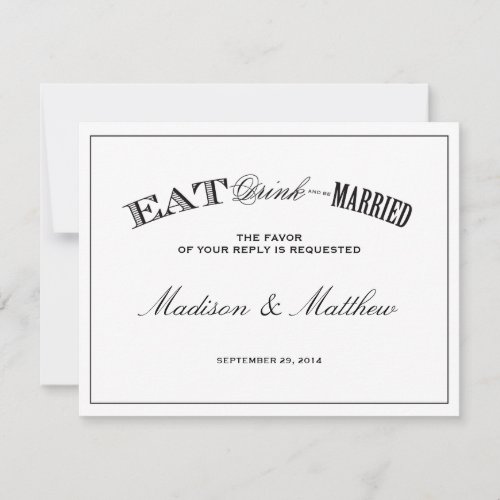 Be Married | RSVP Postcard