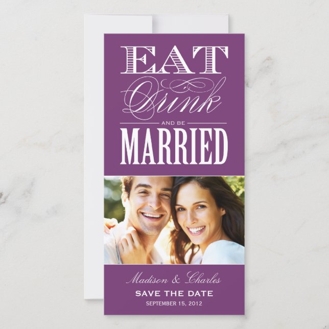 & BE MARRIED | SAVE THE DATE ANNOUNCEMENT (Front)
