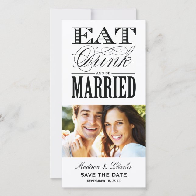 & BE MARRIED | SAVE THE DATE ANNOUNCEMENT (Front)