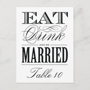 & BE MARRIED TABLE NUMBER