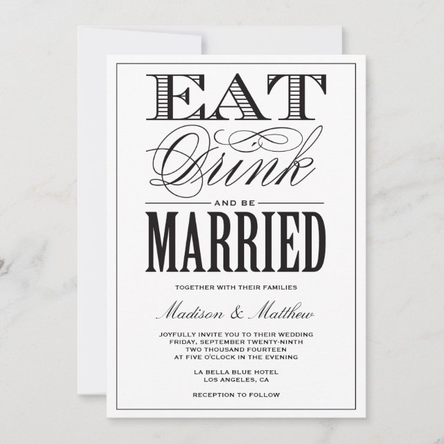Be Married | Wedding Invitation (Front)