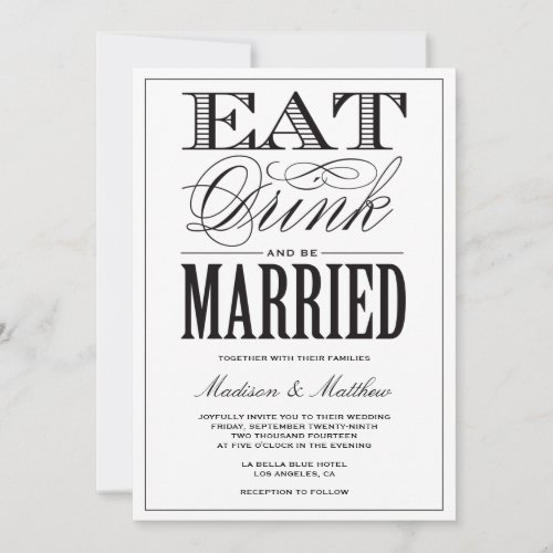 Be Married | Wedding Invitation