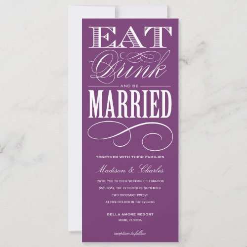 &amp; BE MARRIED | WEDDING INVITATION STYLE 2