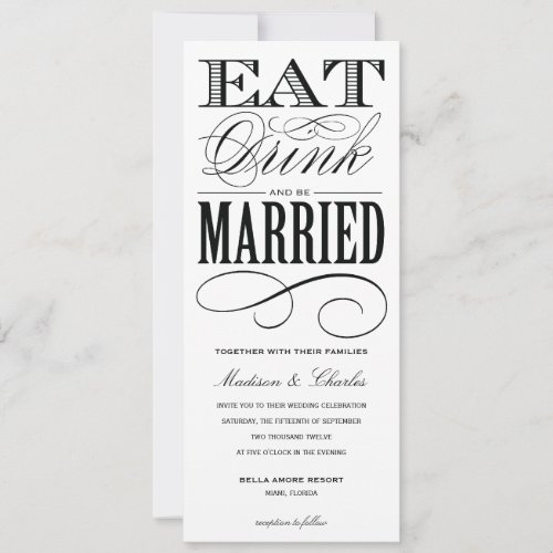 &amp; BE MARRIED | WEDDING INVITATION STYLE 2