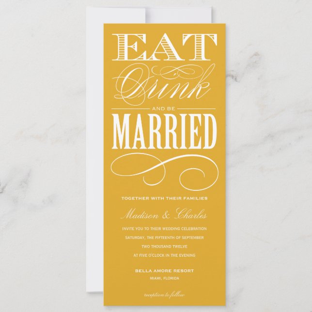 & BE MARRIED | WEDDING INVITATION STYLE 2 (Front)