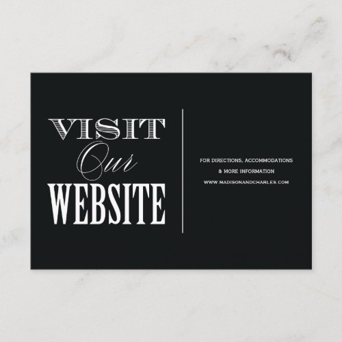 &amp; BE MARRIED | WEDDING WEBSITE CARD PERSONALIZED INVITES