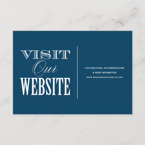 &amp; BE MARRIED | WEDDING WEBSITE CARD PERSONALIZED ANNOUNCEMENT