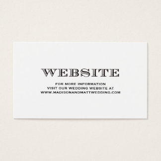 Wedding Invitation Business Cards Templates Zazzle