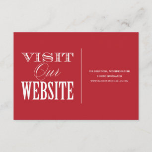 & BE MARRIED WEDDING WEBSITE CARD