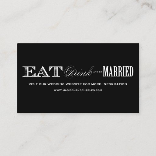 Customizable & BE MARRIED | WEDDING WEBSITE CARDS BUSINESS CARD TEMPLATES