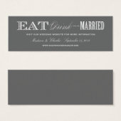 & BE MARRIED | WEDDING WEBSITE CARDS (Front & Back)