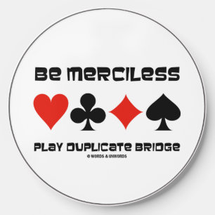 Be Merciless Play Duplicate Bridge Four Card Suits Wireless Charger