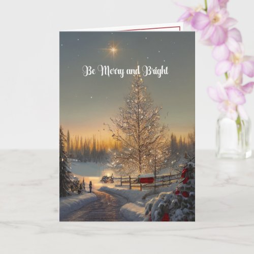 Be Merry And Bright Christmas Card Digital Art