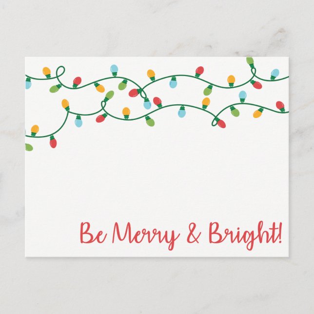 Be Merry and Bright! Holiday Postcard (Front)