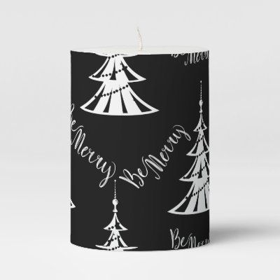 Be Merry Black and White Christmas