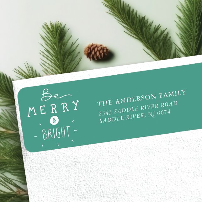 Be Merry & Bright Holiday Label (Creator Uploaded)
