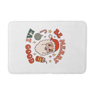 Be Merry Eat Good Christmas Santa Soda Candy Cane Bath Mat