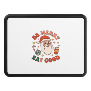 Be Merry Eat Good Christmas Santa Soda Candy Cane Hitch Cover